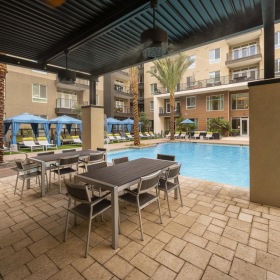 Take advantage of all Carter has to offer covered poolside patio